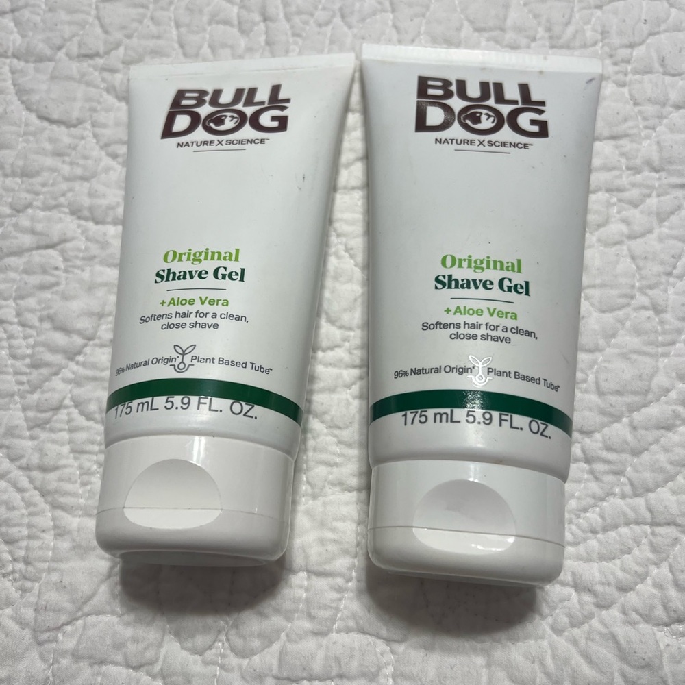 Bulldog Original Shave Gel with Aloe Vera lot of 2